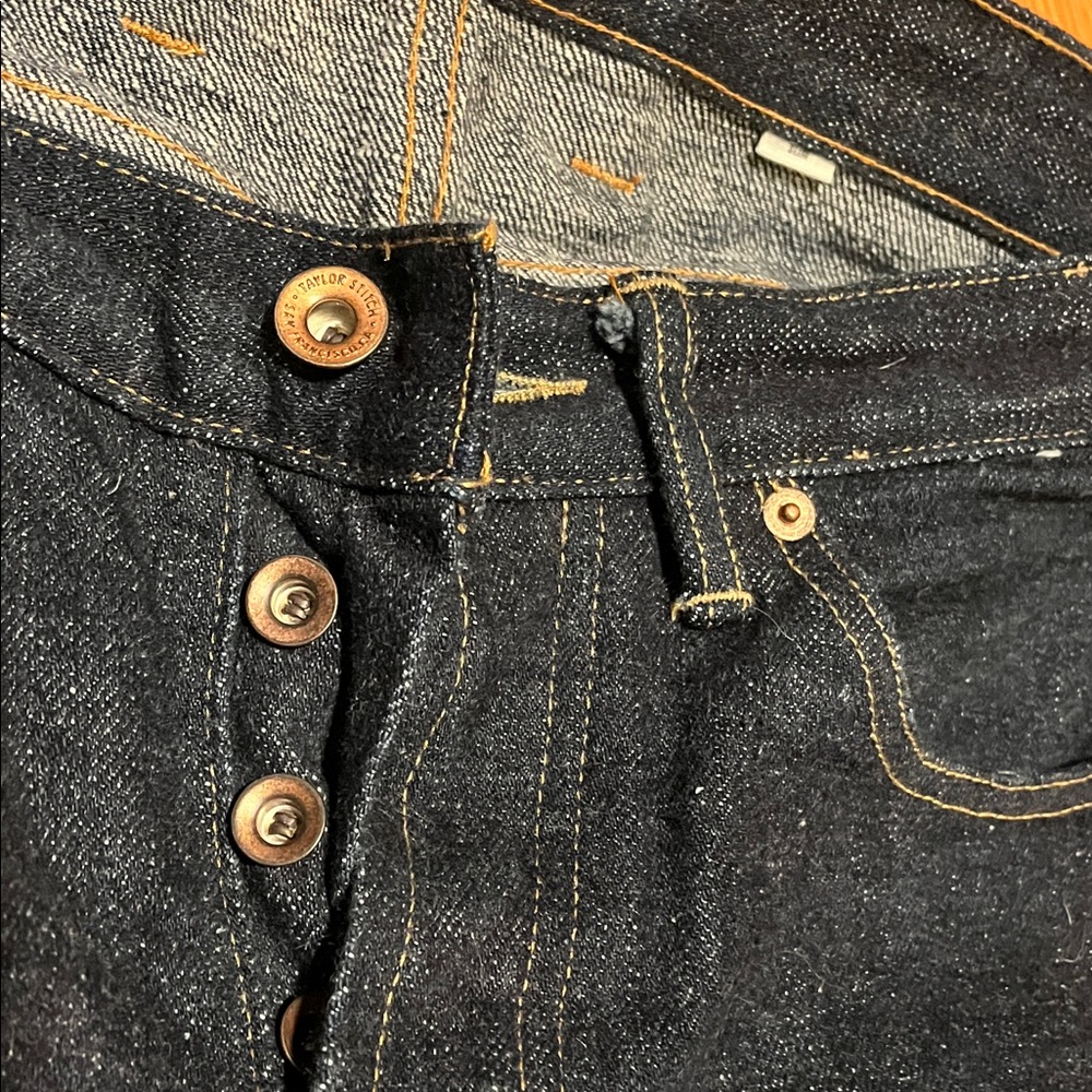Taylor Stitch Men's Selvedge Denim Jeans 34 slim - Picture 6 of 9